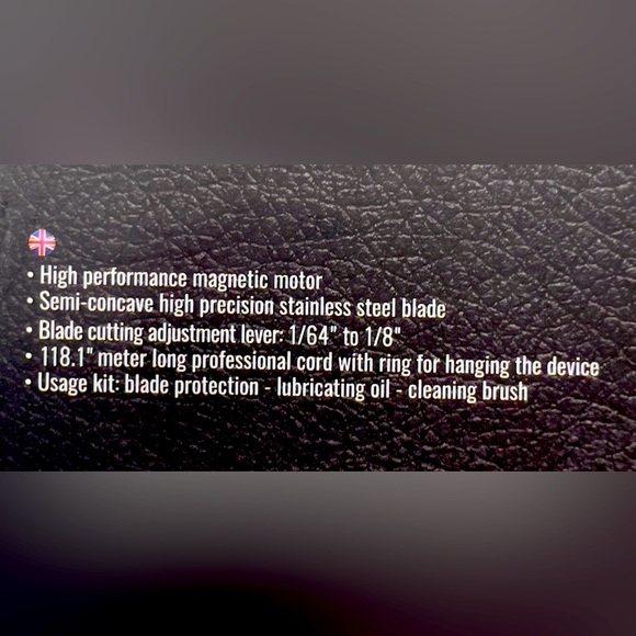 GA. MA BARBER SERIES, ABSOLUTE FADE 9 ATTACHMENTS 3 MM BUZZ CUT,3MM LONGER CUTS - Picture 10 of 10